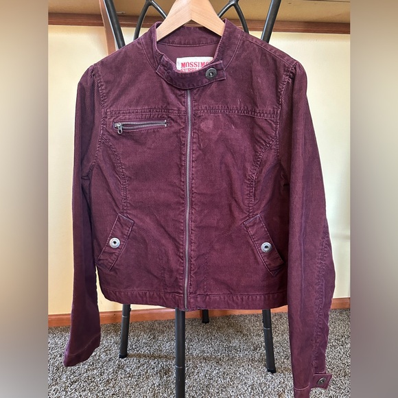 Mossimo Supply Co. Women's Deep Burgundy Bomber Jacket - Picture 1 of 5
